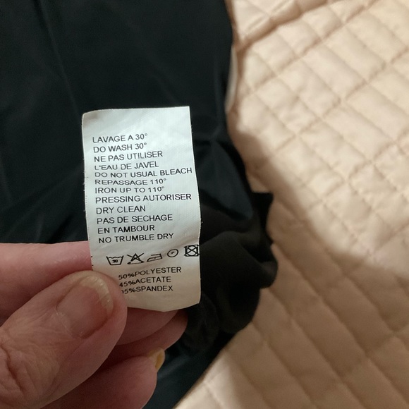 Sinequonone made in France Shawl Collar Drop Waist Dress S/M EUC - Picture 7 of 10